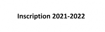 Inscription AU 2021-2022